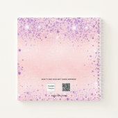 Carnet Danse de ballon rose violet parties scintillant mo (Dos)