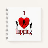 Carnet Danse I Heart Tap (Devant)