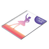 Carnet Danse personnalisée de silhouette de ballerine de (Côté gauche)