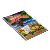 CARNET DANSE POLYNÉSIENNE HAWAÏENNE DE COUCHER DU SOLEIL (Côté Droit)