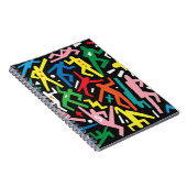 Carnet Danser des gens, doodle set motif. (Côté Droit)