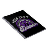 Carnet Danseur de ballet AJOUTER DU TEXTE Danse classique (Côté Droit)