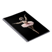 Carnet Danseur De Ballet Gibbon Monkey Dans Un Tutu, (Côté Droit)