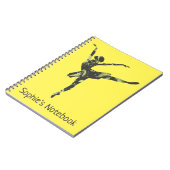 Carnet Danseur de ballet moderne danse moderne (Côté gauche)