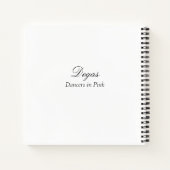Carnet Danseurs en rose par Degas Sketchbook (Dos)