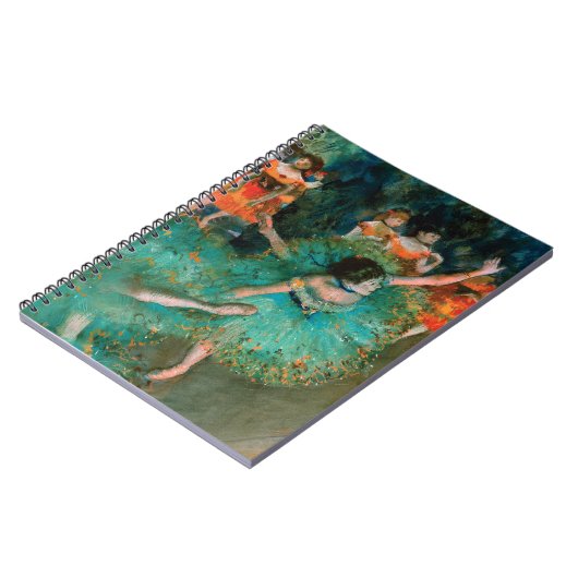 Carnet Danseurs en vert par Edgar Degas (Côté gauche)