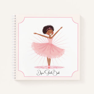 Carnet Danseuse de ballet rose fantaisiste
