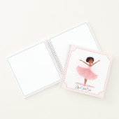 Carnet Danseuse de ballet rose fantaisiste (Intérieur)