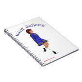 Carnet Danseuse de step irlandais - Bleu (Côté Droit)