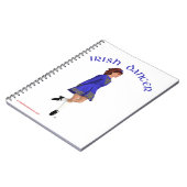 Carnet Danseuse de step irlandais - Bleu (Côté gauche)
