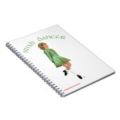 Carnet Danseuse de step irlandais - Vert (Côté Droit)