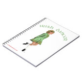 Carnet Danseuse de step irlandais - Vert (Côté gauche)