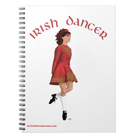 Carnet Danseuse irlandaise en rouge (Devant)