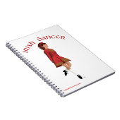 Carnet Danseuse Irlandaise en Rouge (Côté Droit)