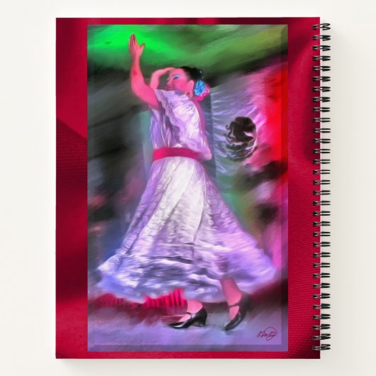 Carnet Danseuse mexicaine 0175 (Dos)