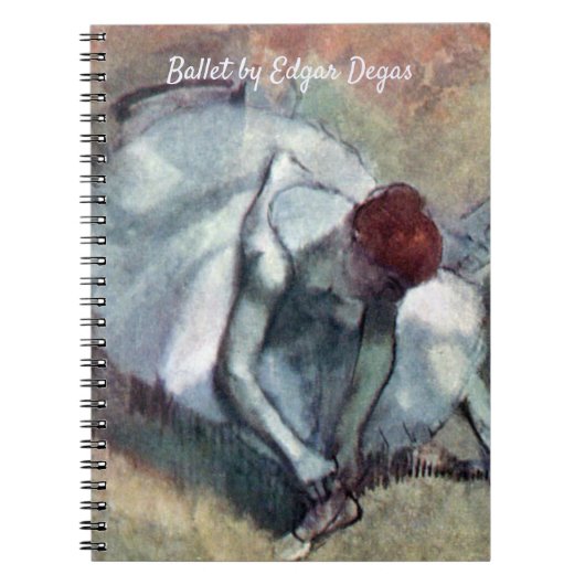 Carnet Danseuses attachant leurs chaussures par Edgar Deg (Devant)
