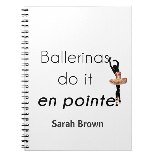 Carnet Danseuses de ballet alors ! (Devant)