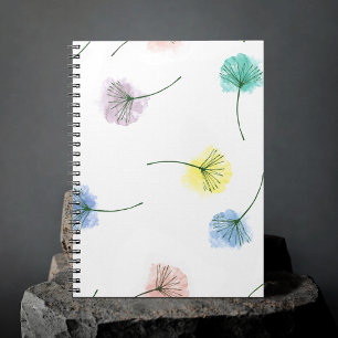 Carnet Dansons Motif floral aquarelle