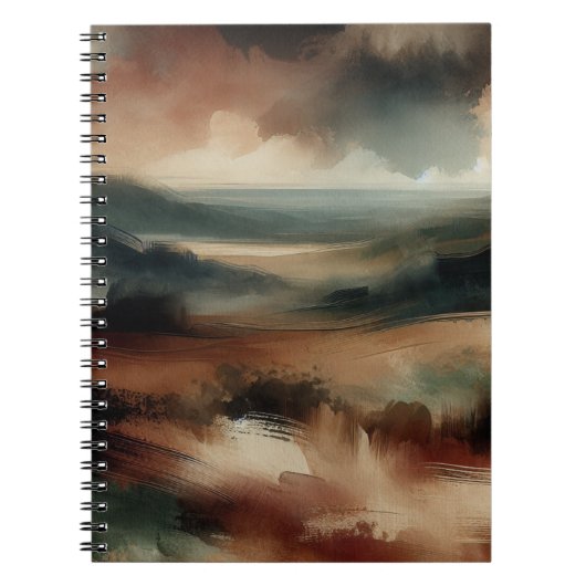 Carnet d'aquarelle Abstraite Terre (Devant)