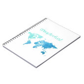 Carnet d'aquarelle d'envie de voyager (Côté gauche)