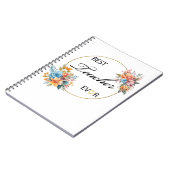 Carnet d'aquarelle florale de l'enseignant (Côté gauche)