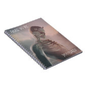 Carnet Dare To Be Yourself. Skeleton with horns (Côté Droit)