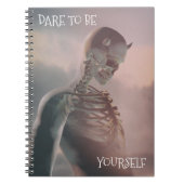 Carnet Dare To Be Yourself. Skeleton with horns (Devant)