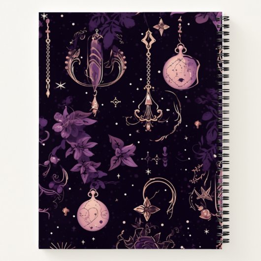 Carnet Dark Academia Goth Nom esthétique Sentiment (Dos)