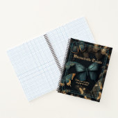Carnet Dark Academia Nom esthétique Papillon Sentiment (Intérieur)