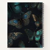 Carnet Dark Academia Nom esthétique Papillon Sentiment (Dos)