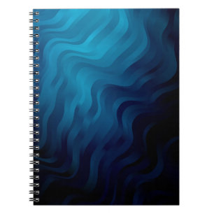 Carnet Dark BLUE background with lines. Colorful illustra