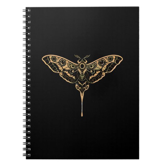 Carnet Dark Elegance Noir & Gold (Devant)