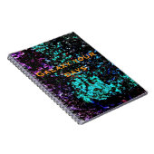 Carnet Dark galaxy abstract Spiral Photo Notebook,Dark (Côté Droit)