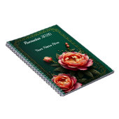 Carnet Dark Moody Floral Islamic (Côté Droit)