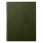 Carnet Dark olive textured (Devant)