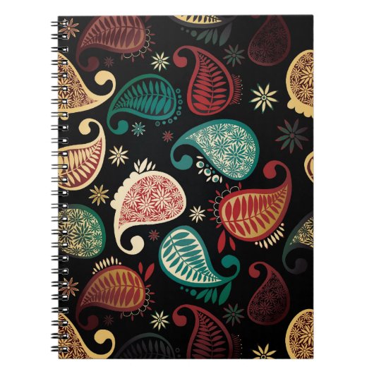 Carnet Dark Paisley (Devant)