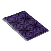 Carnet Dark Purple Colored Retro Pattern (Côté Droit)