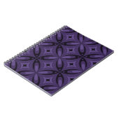 Carnet Dark Purple Colored Retro Pattern (Côté gauche)