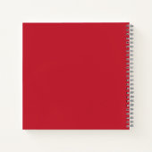 Carnet Dark Red Background  (Dos)