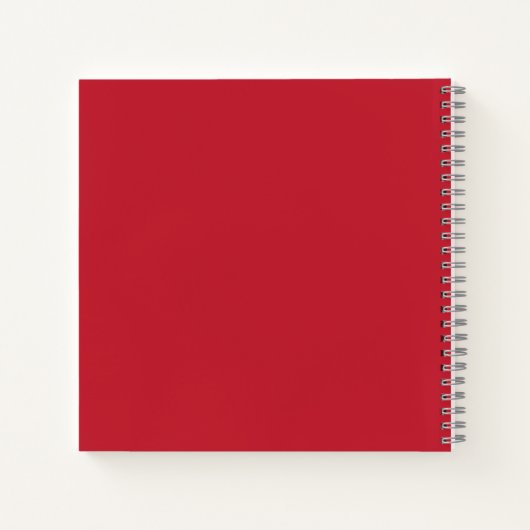 Carnet Dark Red Background  (Dos)