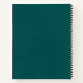 Carnet Dark Teal Solid Color (Dos)