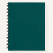 Carnet Dark Teal Solid Color (Devant)