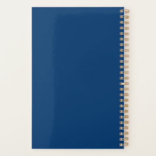 Carnet d'arrosage bleu Boujee (Dos)