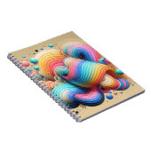 Carnet d'art Abstrait Arc-en-ciel 3D Bold (Côté Droit)