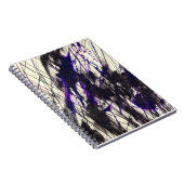 Carnet d'art Abstrait Black Purple Scratch (Côté Droit)