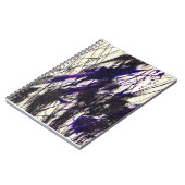 Carnet d'art Abstrait Black Purple Scratch (Côté gauche)