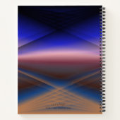 Carnet d'art Abstrait bleu noir et rouge (Dos)