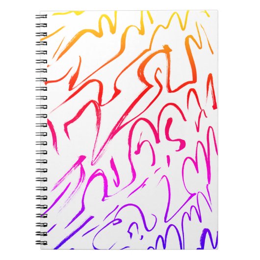 Carnet d'art Abstrait coloré (Devant)