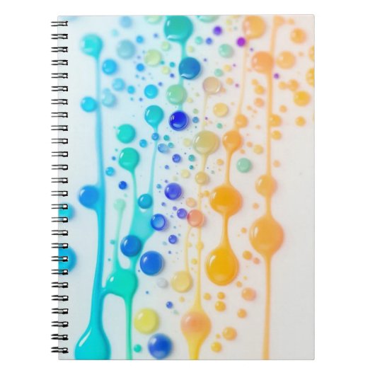 Carnet d'art Abstrait coloré Droplet (Devant)