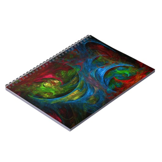 Carnet d'art Abstrait en bleu Genesis (Côté gauche)